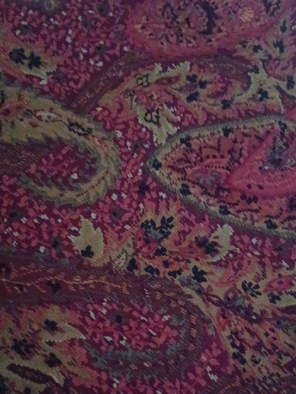 Anthracite 100% Silk Paisley Maxi Skirt Boho Gypsie Carefree Style - Picture 8 of 15